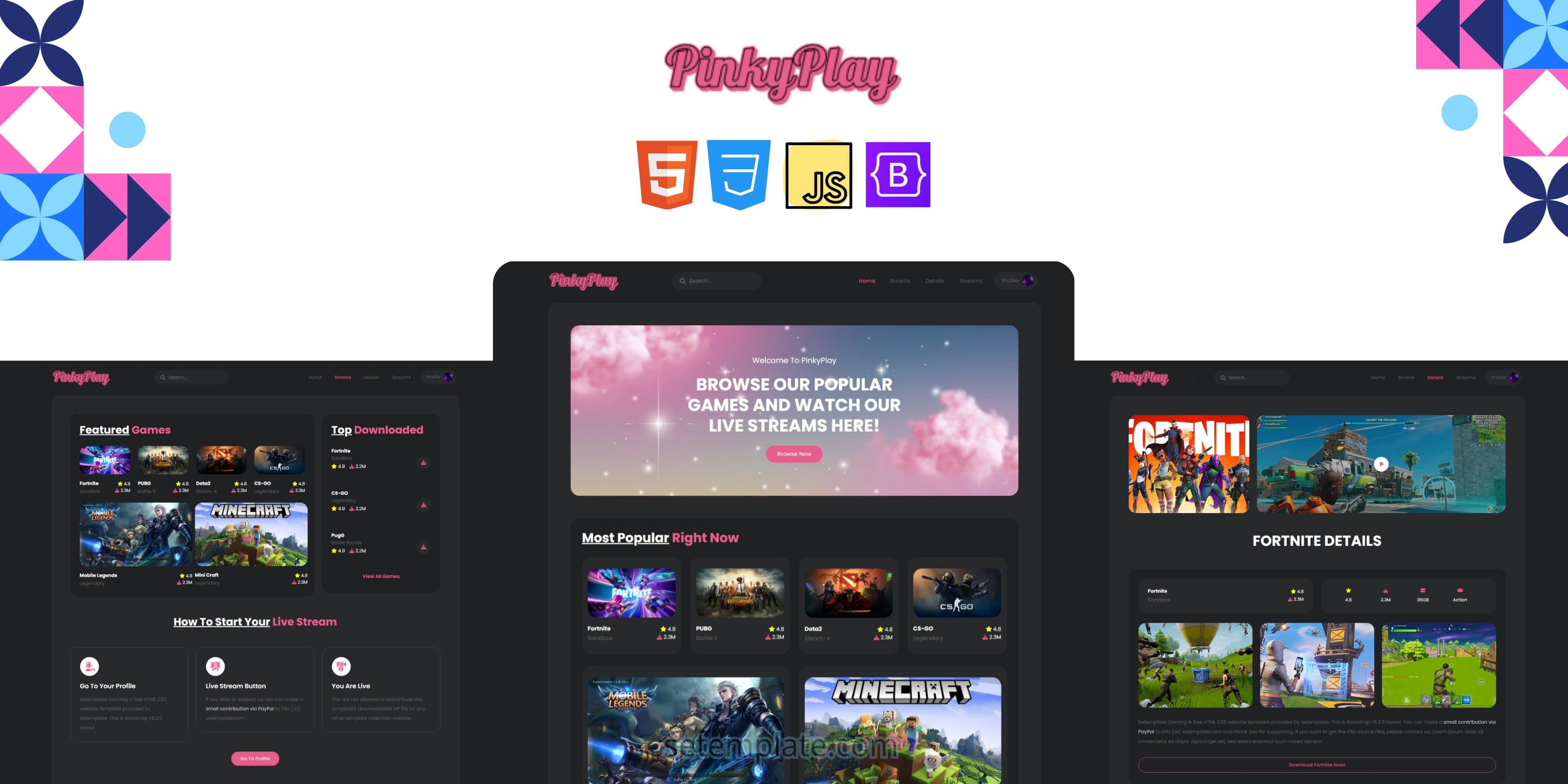 Game Hub Premium - Gaming & Streaming Template