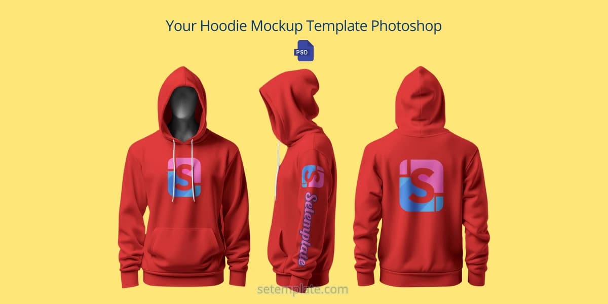 Your Hoodie Mockup Template Photoshop