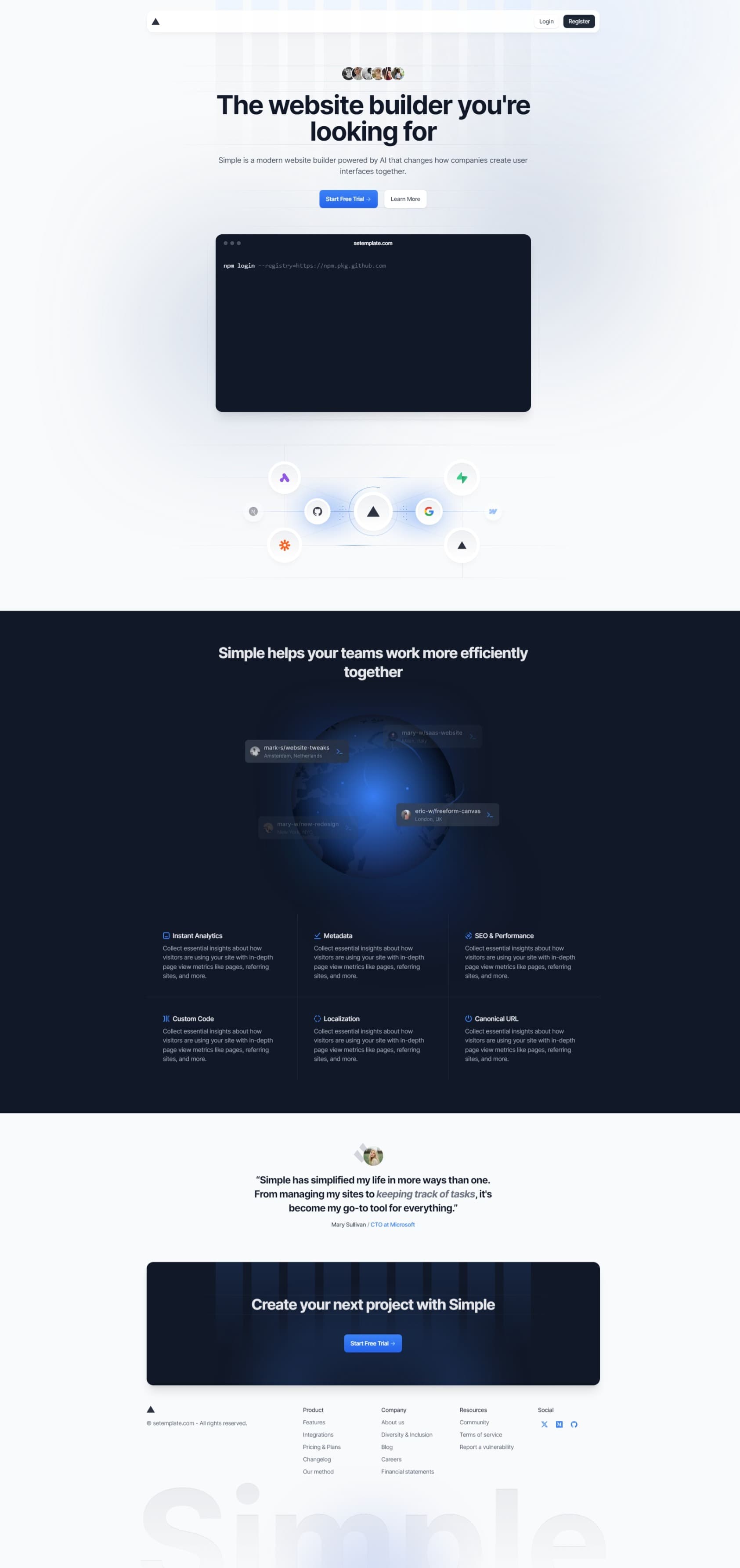 Pratinjau Landing Page