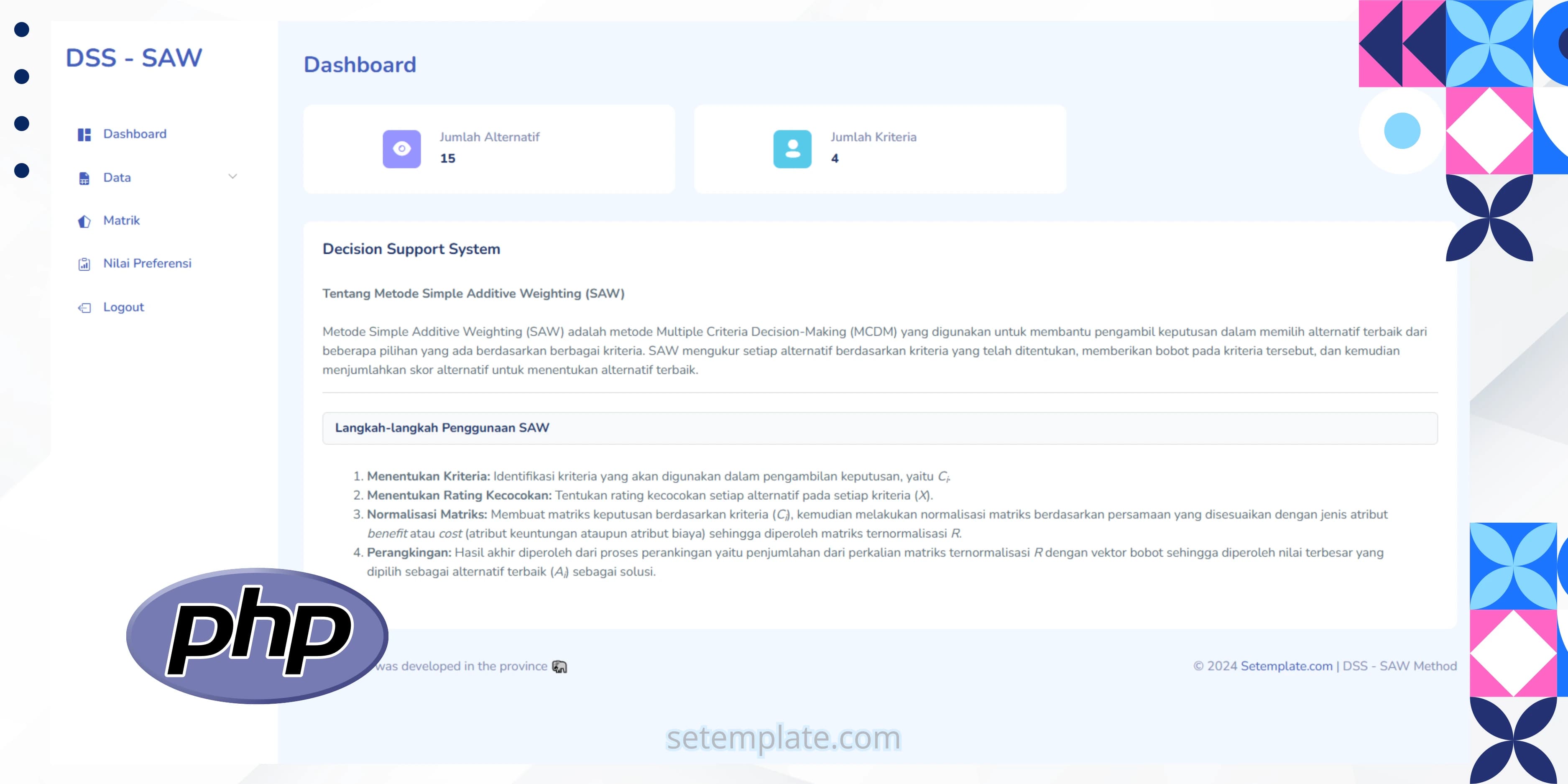 Web-Based Decision Support System (DSS)